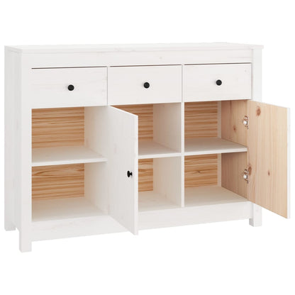 Sideboard Weiß 100x35x74 cm Massivholz Kiefer - Pazzar.ch