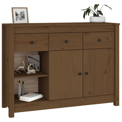 Sideboard Honigbraun 100x35x74 cm Massivholz Kiefer - Pazzar.ch