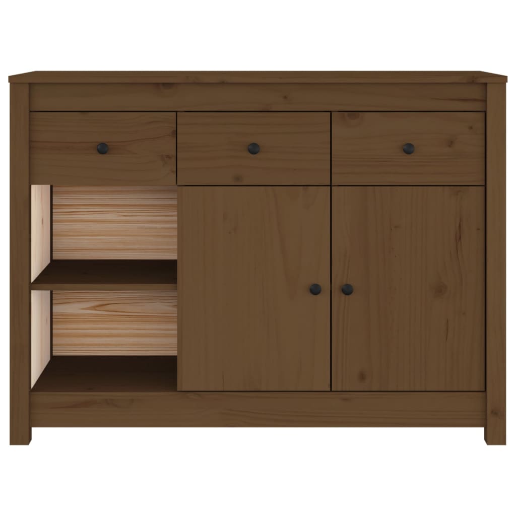 Sideboard Honigbraun 100x35x74 cm Massivholz Kiefer - Pazzar.ch