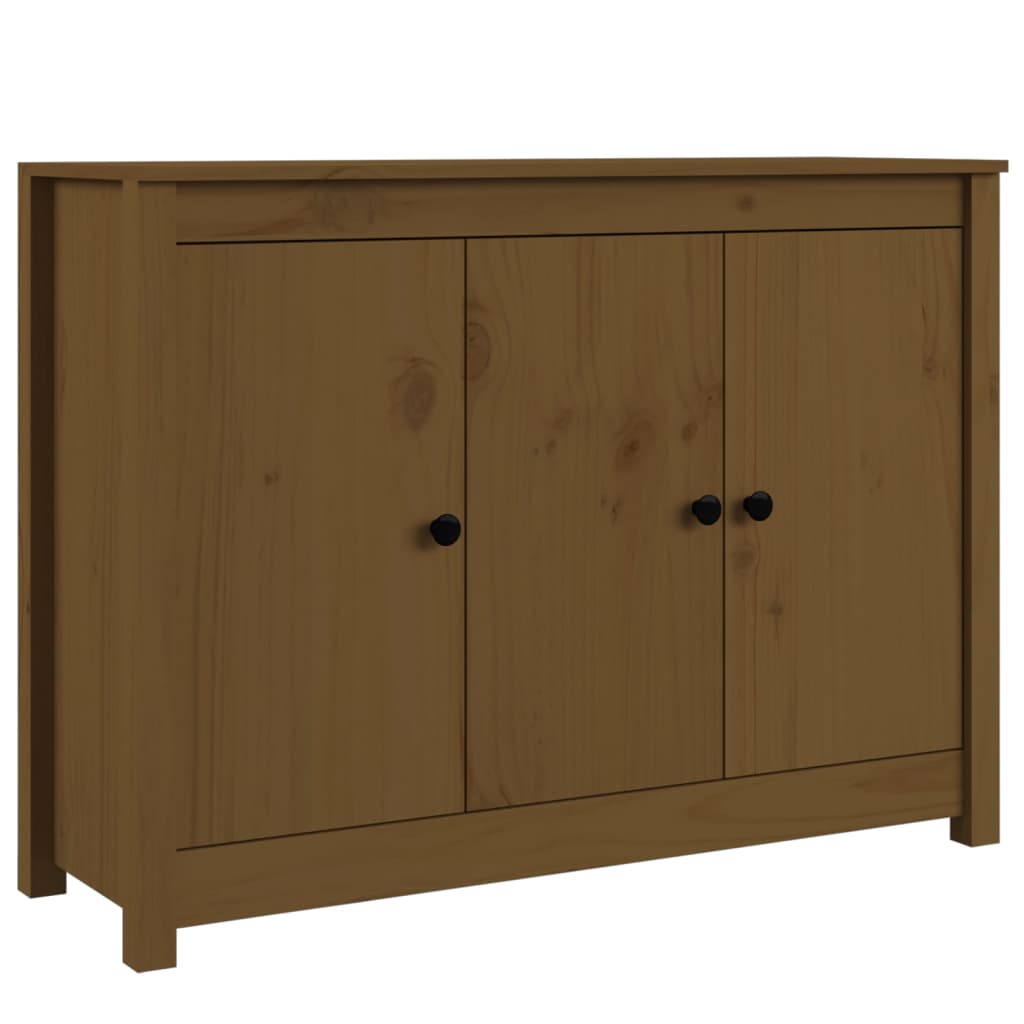 Sideboard Honigbraun 100x35x74 cm Massivholz Kiefer - Pazzar.ch