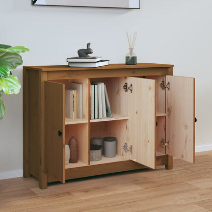 Sideboard Honigbraun 100x35x74 cm Massivholz Kiefer - Pazzar.ch