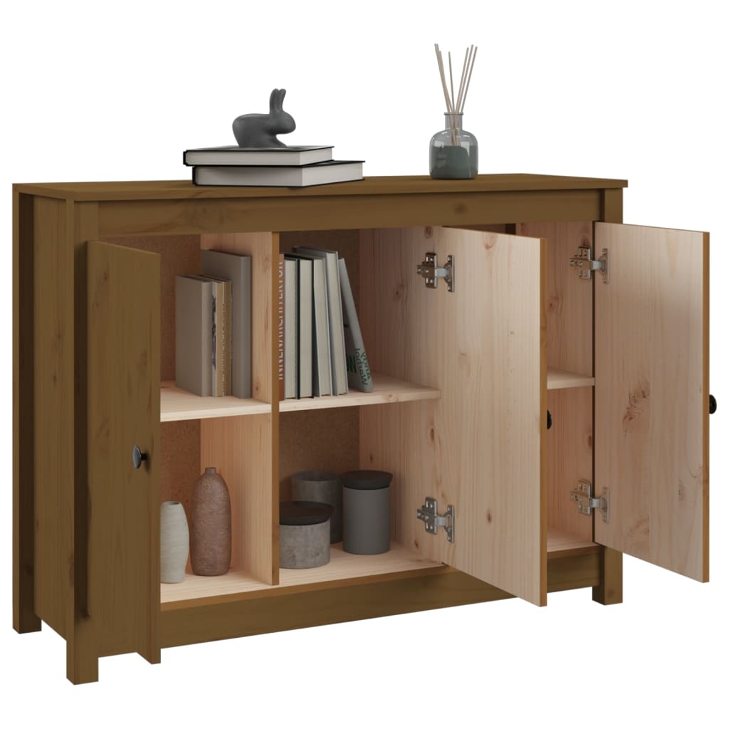 Sideboard Honigbraun 100x35x74 cm Massivholz Kiefer - Pazzar.ch