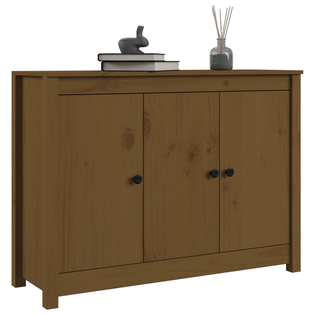 Sideboard Honigbraun 100x35x74 cm Massivholz Kiefer - Pazzar.ch