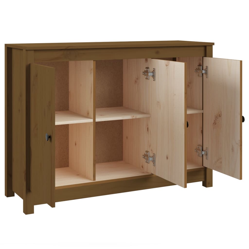 Sideboard Honigbraun 100x35x74 cm Massivholz Kiefer - Pazzar.ch