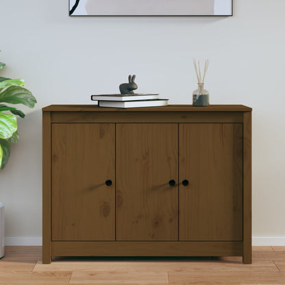 Sideboard Honigbraun 100x35x74 cm Massivholz Kiefer - Pazzar.ch