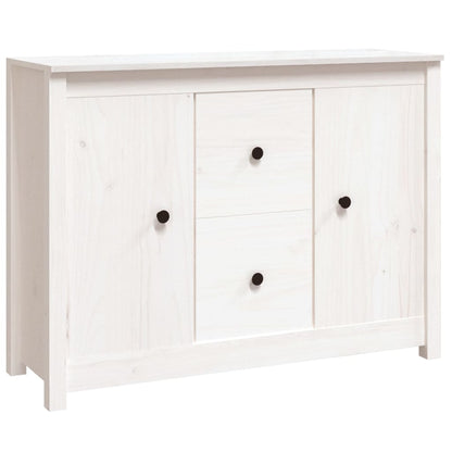 Sideboard Weiß 100x35x74 cm Massivholz Kiefer - Pazzar.ch