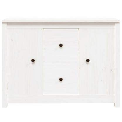 Sideboard Weiß 100x35x74 cm Massivholz Kiefer - Pazzar.ch