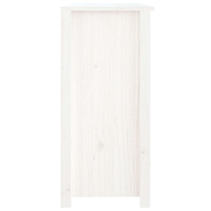 Sideboard Weiß 100x35x74 cm Massivholz Kiefer - Pazzar.ch