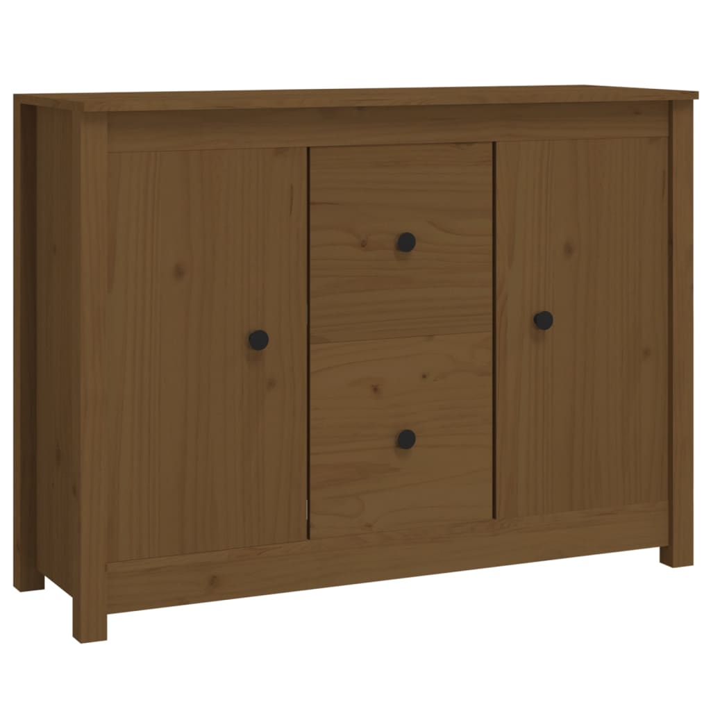 Sideboard Honigbraun 100x35x74 cm Massivholz Kiefer - Pazzar.ch