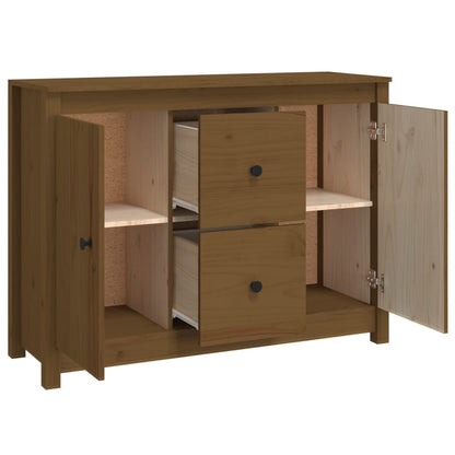 Sideboard Honigbraun 100x35x74 cm Massivholz Kiefer - Pazzar.ch