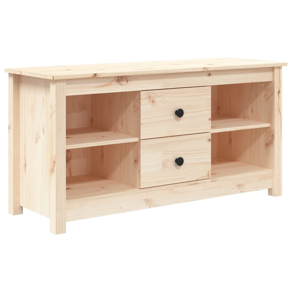 TV-Schrank 103x36,5x52 cm Massivholz Kiefer - Pazzar.ch