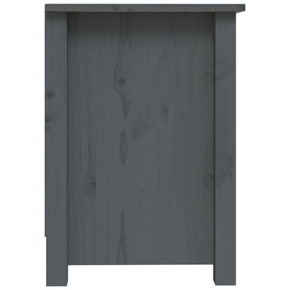 TV-Schrank Grau 103x36,5x52 cm Massivholz Kiefer - Pazzar.ch