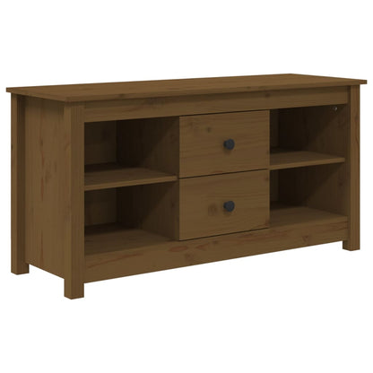 TV-Schrank Honigbraun 103x36,5x52 cm Massivholz Kiefer - Pazzar.ch