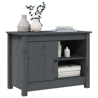 TV-Schrank Grau 70x36,5x52 cm Massivholz Kiefer - Pazzar.ch