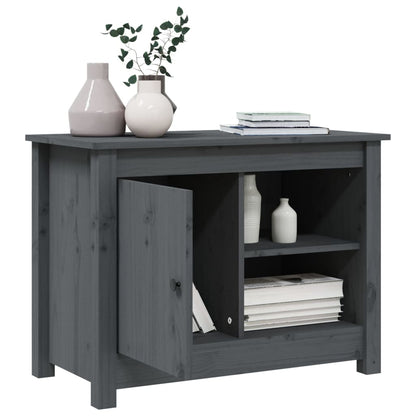 TV-Schrank Grau 70x36,5x52 cm Massivholz Kiefer - Pazzar.ch