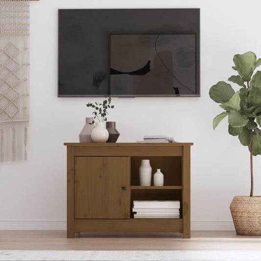 TV-Schrank Honigbraun 70x36,5x52 cm Massivholz Kiefer - Pazzar.ch