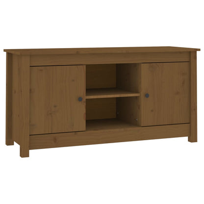 TV-Schrank Honigbraun 103x36,5x52 cm Massivholz Kiefer - Pazzar.ch
