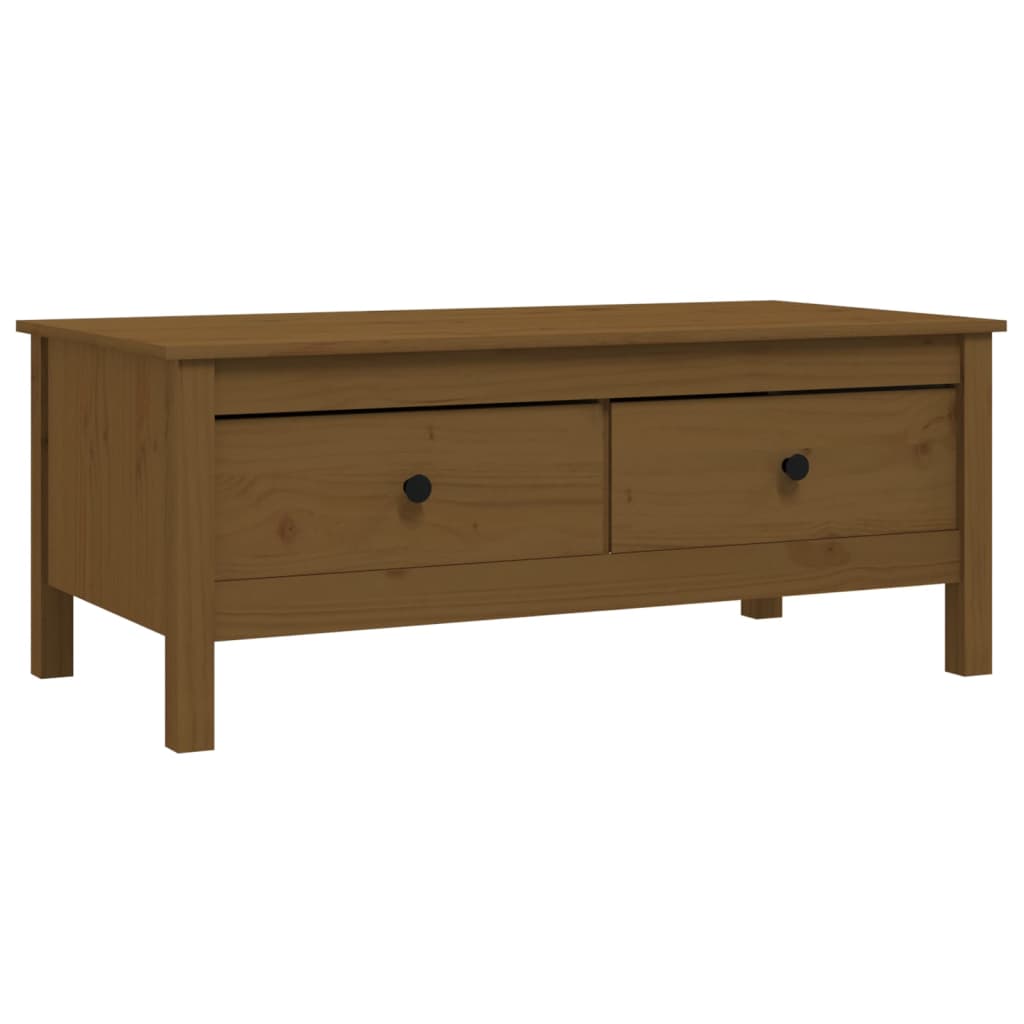Couchtisch Honigbraun 100x50x40 cm Massivholz Kiefer - Pazzar.ch
