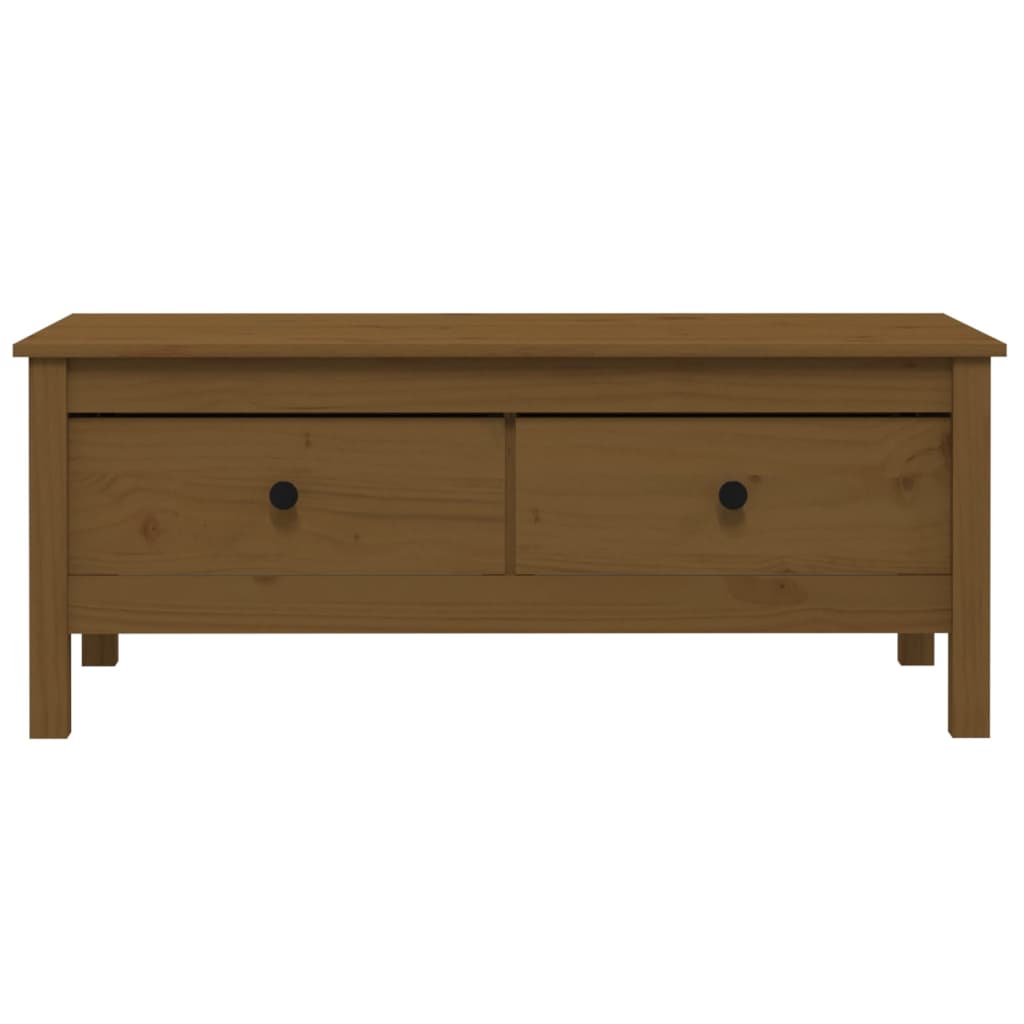 Couchtisch Honigbraun 100x50x40 cm Massivholz Kiefer - Pazzar.ch