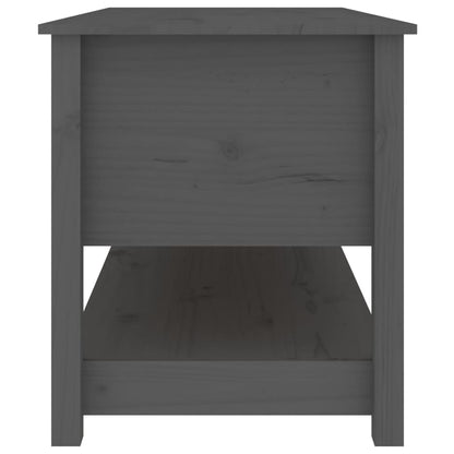 Couchtisch Grau 102x49x55 cm Massivholz Kiefer - Pazzar.ch