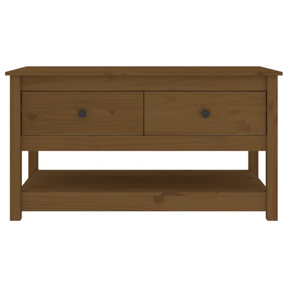 Couchtisch Honigbraun 102x49x55 cm Massivholz Kiefer - Pazzar.ch