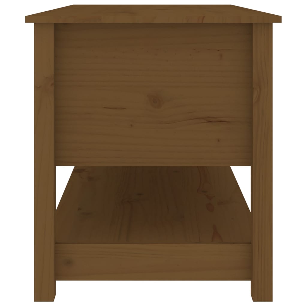 Couchtisch Honigbraun 102x49x55 cm Massivholz Kiefer - Pazzar.ch