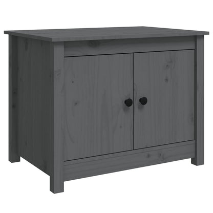 Couchtisch Grau 71x49x55 cm Massivholz Kiefer - Pazzar.ch