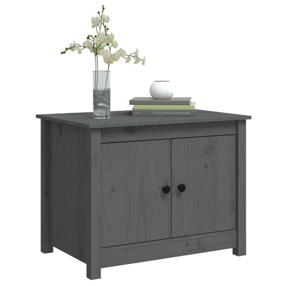 Couchtisch Grau 71x49x55 cm Massivholz Kiefer - Pazzar.ch