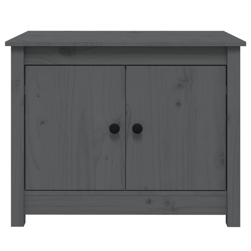 Couchtisch Grau 71x49x55 cm Massivholz Kiefer - Pazzar.ch