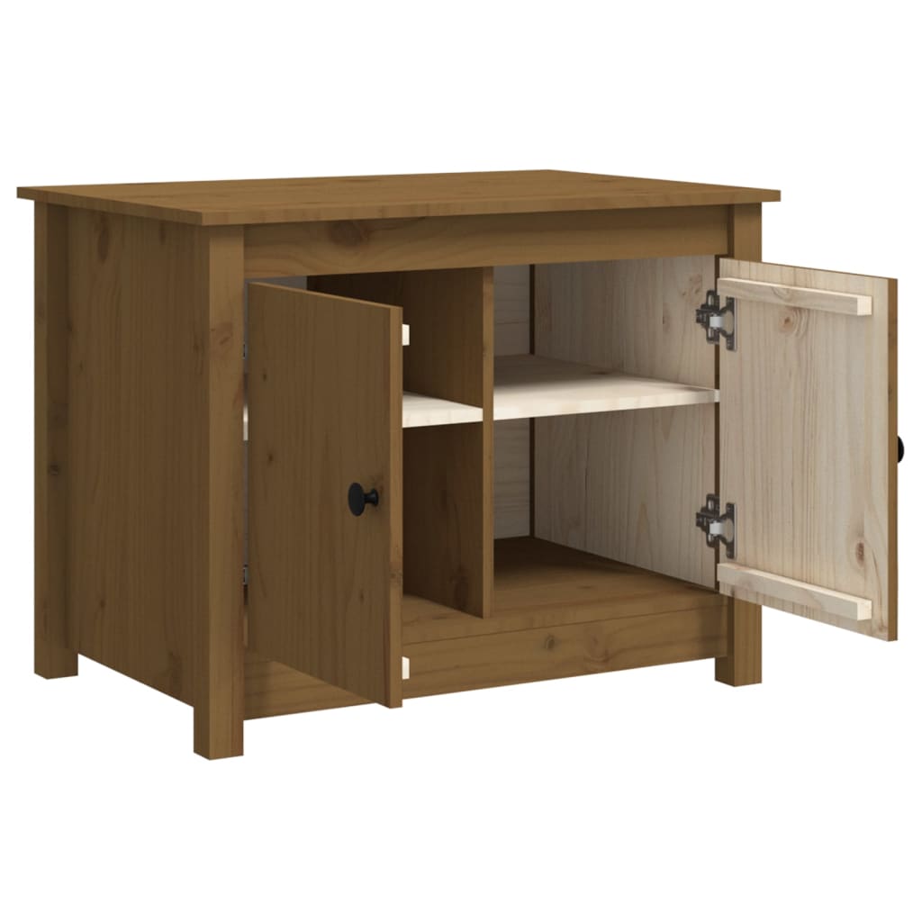 Couchtisch Honigbraun 71x49x55 cm Massivholz Kiefer - Pazzar.ch