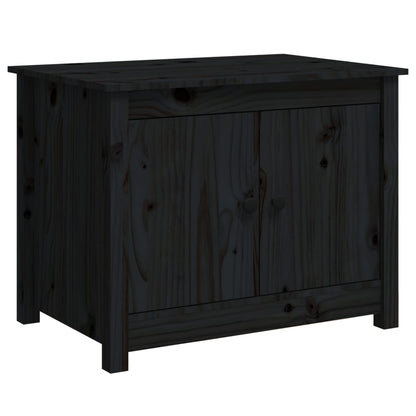 Couchtisch Schwarz 71x49x55 cm Massivholz Kiefer - Pazzar.ch