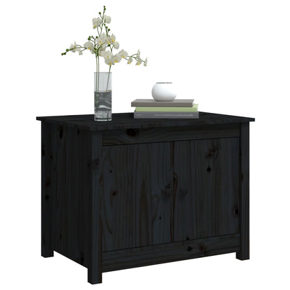 Couchtisch Schwarz 71x49x55 cm Massivholz Kiefer - Pazzar.ch