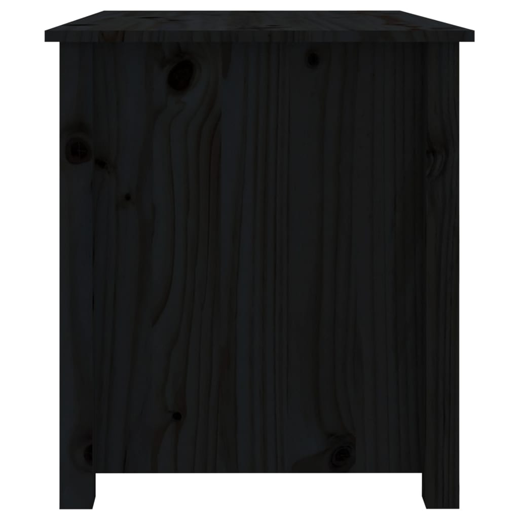 Couchtisch Schwarz 71x49x55 cm Massivholz Kiefer - Pazzar.ch
