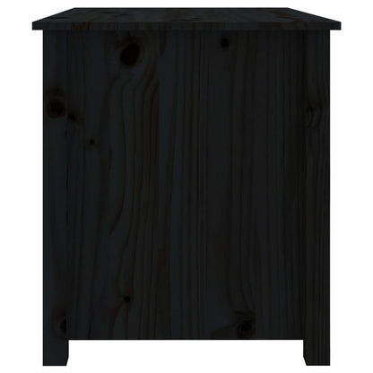 Couchtisch Schwarz 71x49x55 cm Massivholz Kiefer - Pazzar.ch