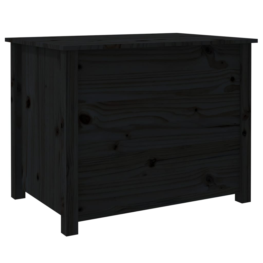 Couchtisch Schwarz 71x49x55 cm Massivholz Kiefer - Pazzar.ch