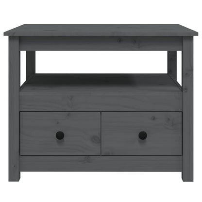 Couchtisch Grau 71x49x55 cm Massivholz Kiefer - Pazzar.ch