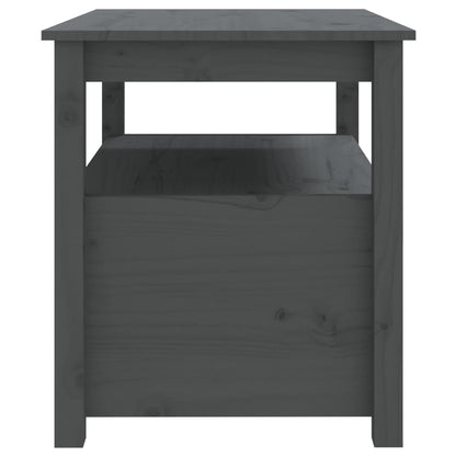 Couchtisch Grau 71x49x55 cm Massivholz Kiefer - Pazzar.ch