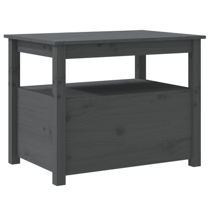 Couchtisch Grau 71x49x55 cm Massivholz Kiefer - Pazzar.ch