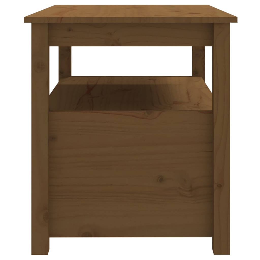 Couchtisch Honigbraun 71x49x55 cm Massivholz Kiefer - Pazzar.ch