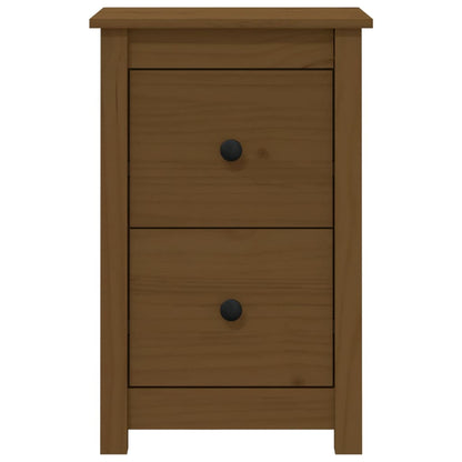 Nachttische 2 Stk. Honigbraun 40x35x61,5 cm Massivholz Kiefer - Pazzar.ch