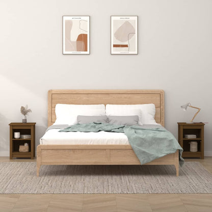 Nachttische 2 Stk. Honigbraun 40x35x55 cm Massivholz Kiefer - Pazzar.ch