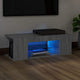 TV-Schrank mit LED-Leuchten Grau Sonoma 90x39x30 cm