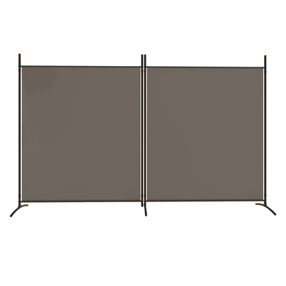 2-tlg. Paravent Anthrazit 348x180 cm Stoff - Pazzar.ch