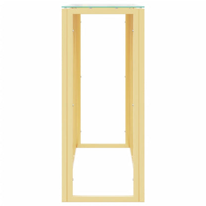 Konsolentisch 110x30x70 cm Edelstahl und Glas - Pazzar.ch