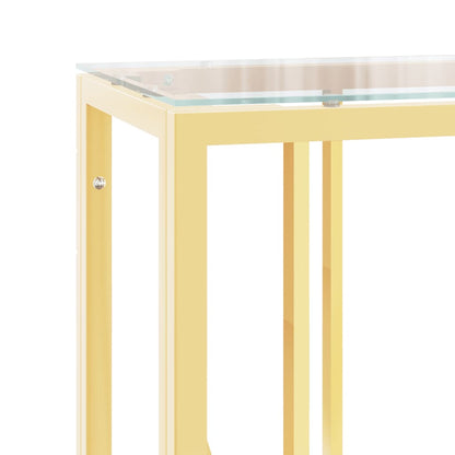 Konsolentisch 110x30x70 cm Edelstahl und Glas - Pazzar.ch