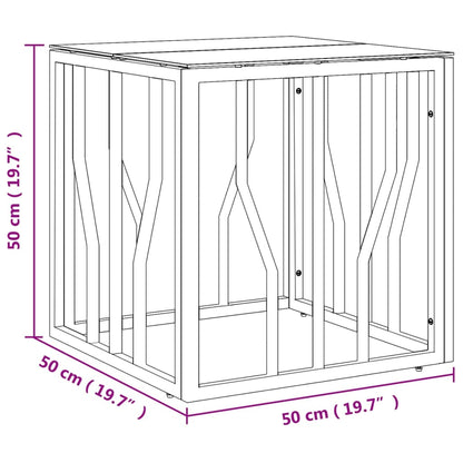 Couchtisch Golden 50x50x50 cm Edelstahl und Glas - Pazzar.ch