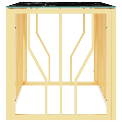 Couchtisch Golden 110x45x45 cm Edelstahl und Glas - Pazzar.ch