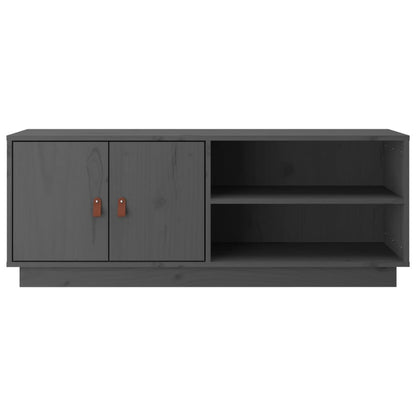 TV-Schrank Grau 105x34x40 cm Massivholz Kiefer - Pazzar.ch