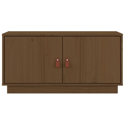 TV-Schrank Honigbraun 80x34x40 cm Massivholz Kiefer - Pazzar.ch