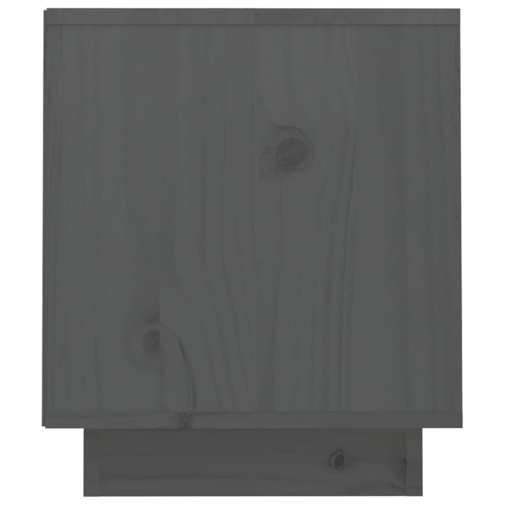 TV-Schrank Grau 70x34x40 cm Massivholz Kiefer - Pazzar.ch